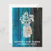 *~* Verzerrte AP49 Mason Jar QR Feiertagspostkarte (Vorne/Hinten)