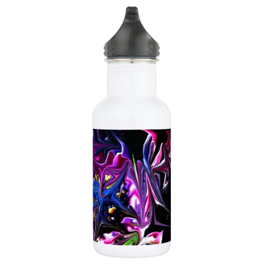 Verzerrte Blume Art Edelstahlflasche (Rechts)