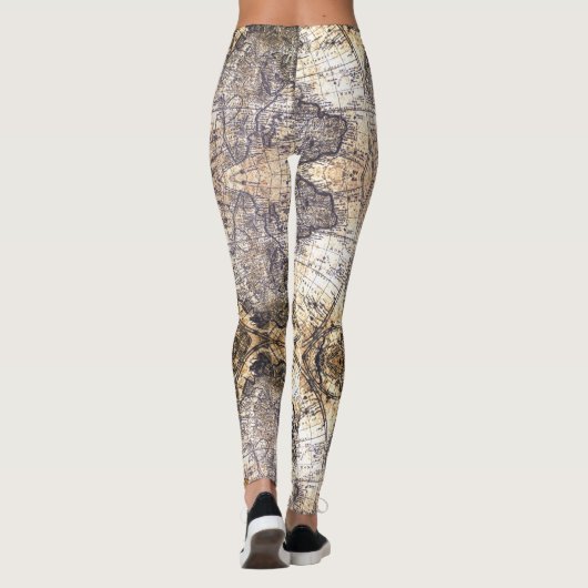 Verzerrte Karten Leggings (Rückseite)