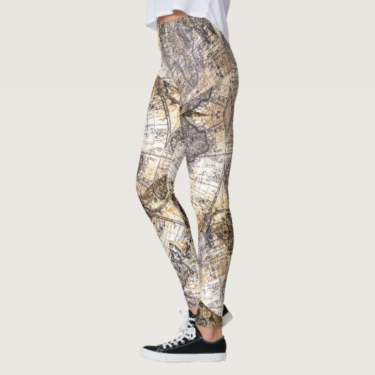 Verzerrte Karten Leggings (Links)