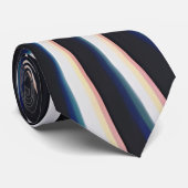 Verzerrte Linienkunst Prismatisches Glitch Krawatte (Gerollt)