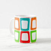 Verzerrte Rechtecke Kaffeepause Tasse (Vorderseite Links)