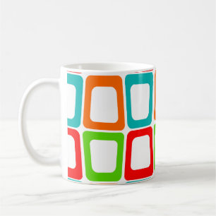 Verzerrte Rechtecke Kaffeepause Tasse