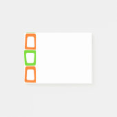 Verzerrte Rechtecke Nachhinweise Post-it Klebezettel (Vorderseite)