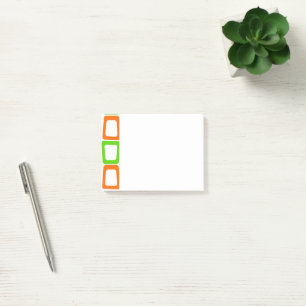 Verzerrte Rechtecke Nachhinweise Post-it Klebezettel