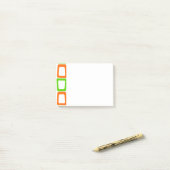 Verzerrte Rechtecke Nachhinweise Post-it Klebezettel (Auf Schreibtisch)