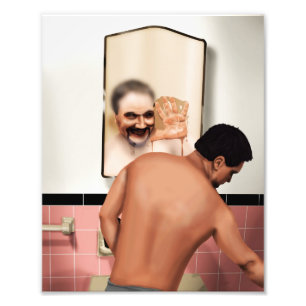 Verzerrte Reflexionen Fotodruck