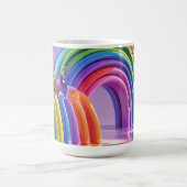 Verzerrte Regenbogen Kaffeetasse (Mittel)