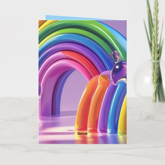 Verzerrte Regenbogen Karte (Rückseite)