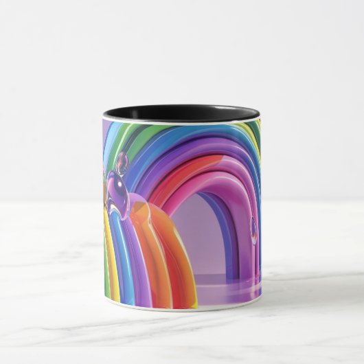 Verzerrte Regenbogen Tasse (Zentrum)