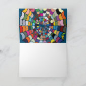 Verzerrte Spider-Webmuster mit mehreren Farben Karte (Innenseite)