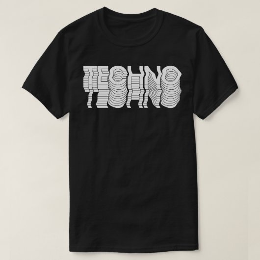 Verzerrte Technik T-Shirt (Design vorne)