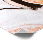 Verzerrte und glitzernde Textur des marmorierten T Poster (Ecke)
