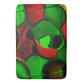 Verzerrte und seltsame Formen, rot und grün Badematte (Vorderseite Vertikal)