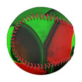 Verzerrte und seltsame Formen, rot und grün Baseball (Vorderseite Links)