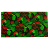 Verzerrte und seltsame Formen, rot und grün Kissenbezug (Vorderseite-Rechts)