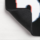 Verzerrte Warnmeldung zur Realität für 5G-Gefahr Mousepad (Ecke)