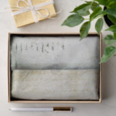 Verzerrter gekrechter Text mit Textur Seidenpapier (Geschenk)