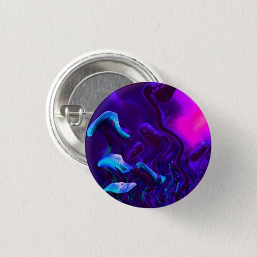 Verzerrter Pilz Button (Vorne & Hinten)