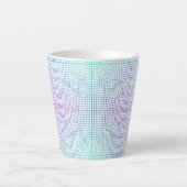 Verzerrter Rahmen 01.w Lgrey BG Milchtasse (Vorderseite)