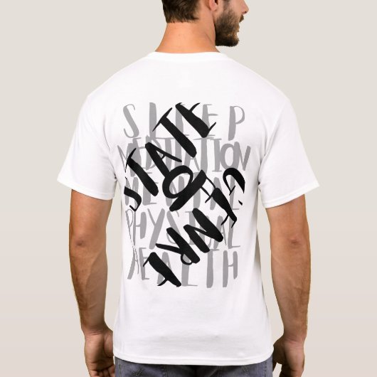 Verzerrter Status des T - Shirt Genre FB (Rückseite)