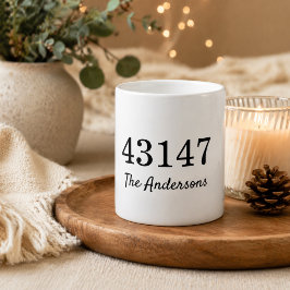 Verzerrter Zip-Code Kaffeetasse