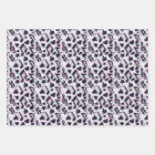 Verzerrtes Muster für musikalische Noten und Herz Geschenkpapier Set (Vorderseite)