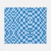 Verzerrtes Prüfmuster Fleecedecke (Vorderseite (Horizontal))