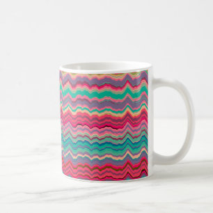 Verzerrtes Zeilenmuster Kaffeetasse