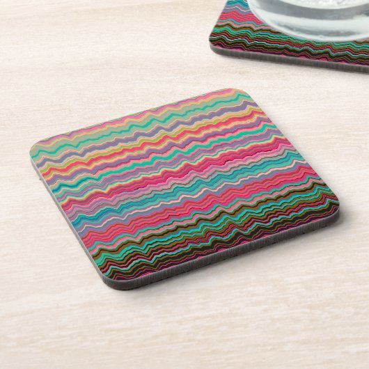 Verzerrtes Zeilenmuster Untersetzer (Linke Seite)