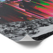 Verzerrung, Bildschirm, Pixel, Pixelsortierung, Gl Poster (Ecke)