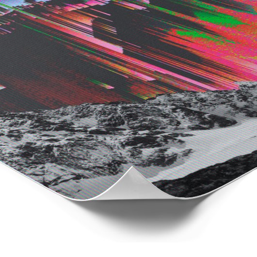 Verzerrung, Bildschirm, Pixel, Pixelsortierung, Gl Poster (Ecke)