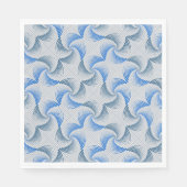 Verzerrung der Drehung von weißem BG Serviette (Vorderseite)