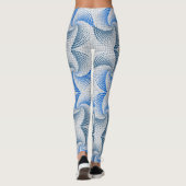 Verzerrung Drehung Muster LGrey BG Leggings (Rückseite)