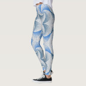 Verzerrung Drehung Muster LGrey BG Leggings (Links)