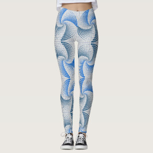 Verzerrung Drehung Muster LGrey BG Leggings