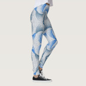 Verzerrung Drehung Muster LGrey BG Leggings (Rechts)