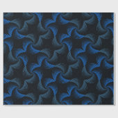 Verzerrung Drehung Schwarzes BG Geschenkpapier (Flach)