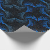 Verzerrung Drehung Schwarzes BG Geschenkpapier (Ecke)