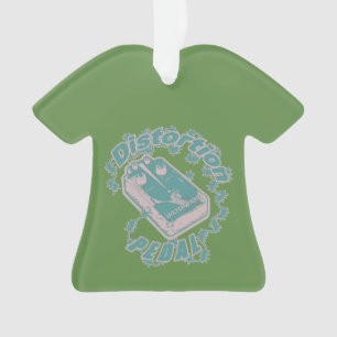 Verzerrung Pedal - Elektroschock auf Grün Ornament