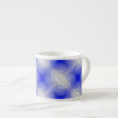 Verzerrung Wireframe.C01.GBluex4.Schwarze Linien Espressotasse (Vorderseite Rechts)