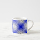 Verzerrung Wireframe.C01.GBluex4.Schwarze Linien Espressotasse (Rechts)