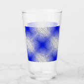 Verzerrung Wireframe.C01.GBluex4.Schwarze Linien Glas (Vorderseite)