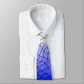 Verzerrung Wireframe.C01.GBluex4.Schwarze Linien V Krawatte (Gebunden)