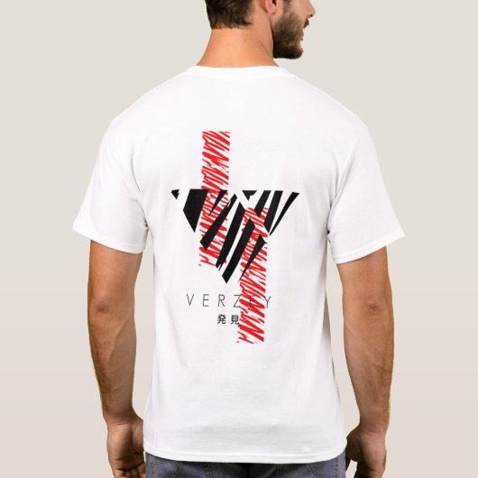 Verzey Discover Gezeichnet Logo T-Shirt (Rückseite)