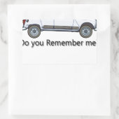 Verzicht 4 rechteckiger aufkleber (Tasche)