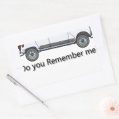 Verzicht 4 rechteckiger aufkleber (Umschlag)