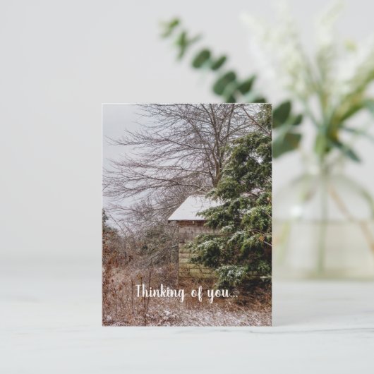 Verzicht auf das Denken auf Ihre Postkarte (Stehend Vorderseite)