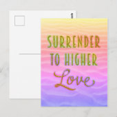 Verzicht auf höhere Liebe Postkarte (Vorne/Hinten)