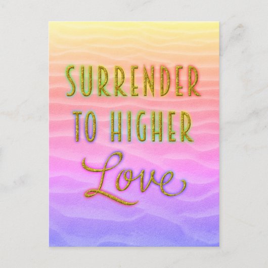 Verzicht auf höhere Liebe Postkarte (Vorderseite)